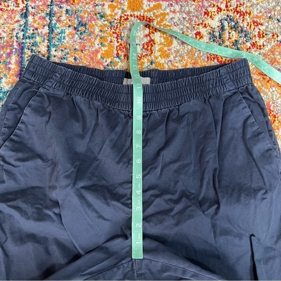 Everlane Elastic Waist Cotton Navy Pants - Picture 11 of 12